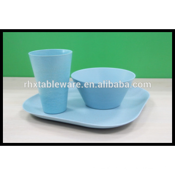 dinnerware sets newest hotsale bamboo fiber biodegradable tableware